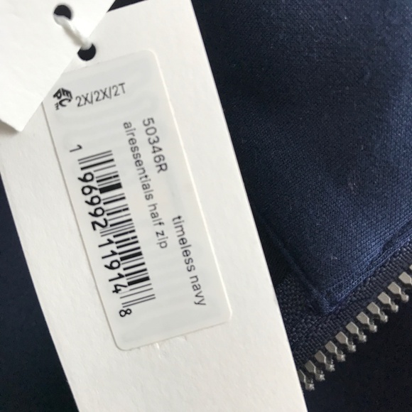 SPANX AirEssential Pullover Top Blue Half Zip Womens 2XT - Picture 12 of 15